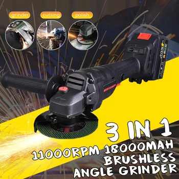 378TV 11000rpm Cordless Angle Grinder Brushless Grinding Machine Cutting Electric Angle Grinder 18000mAh Rechargeable Power Tool 
378TV 11000rpm Cordless Angle Grinder Brushless Grinding Machine Cutting Electric Angle Grinder 18000mAh Rechargeable Power Tool