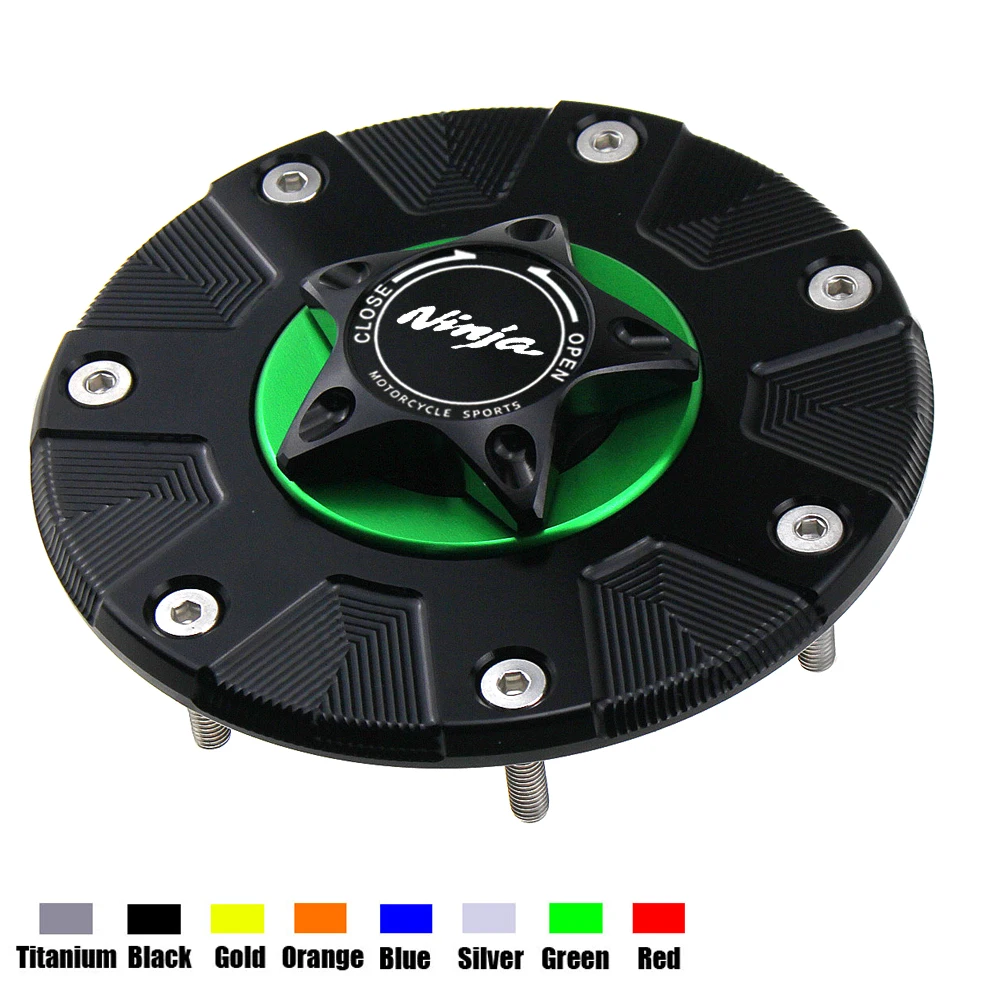 Gas Fuel Tank Cover for Kawasaki Ninja 500/500R/EX500/GPZ500/GPZ500S All Years Motorcycle CNC Aluminum Oil Cap Motorbike 
Gas Fuel Tank Cover for Kawasaki Ninja 500/500R/EX500/GPZ500/GPZ500S All Years Motorcycle CNC Aluminum Oil Cap Motorbike