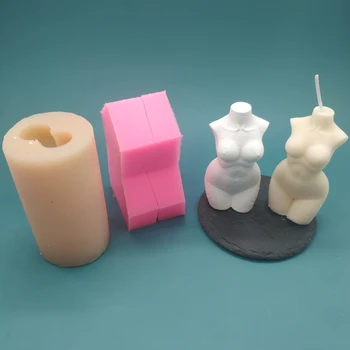 

DIY Naked Woman Body Silicone Mold Sexy S Body Curve Handmade 3D Female Torso Candle Mould Resin Gypsum Decor Cold Process Soap