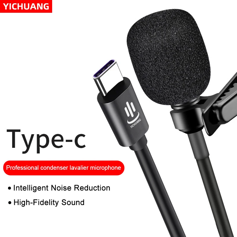 YC-LM10 Type-C Microphone Lavalier Microfono mic Audio Video recording condenser for Android & Windows Smartphones,Interview
YC-LM10 Type-C Microphone Lavalier Microfono mic Audio Video recording condenser for Android & Windows Smartphones,Interview