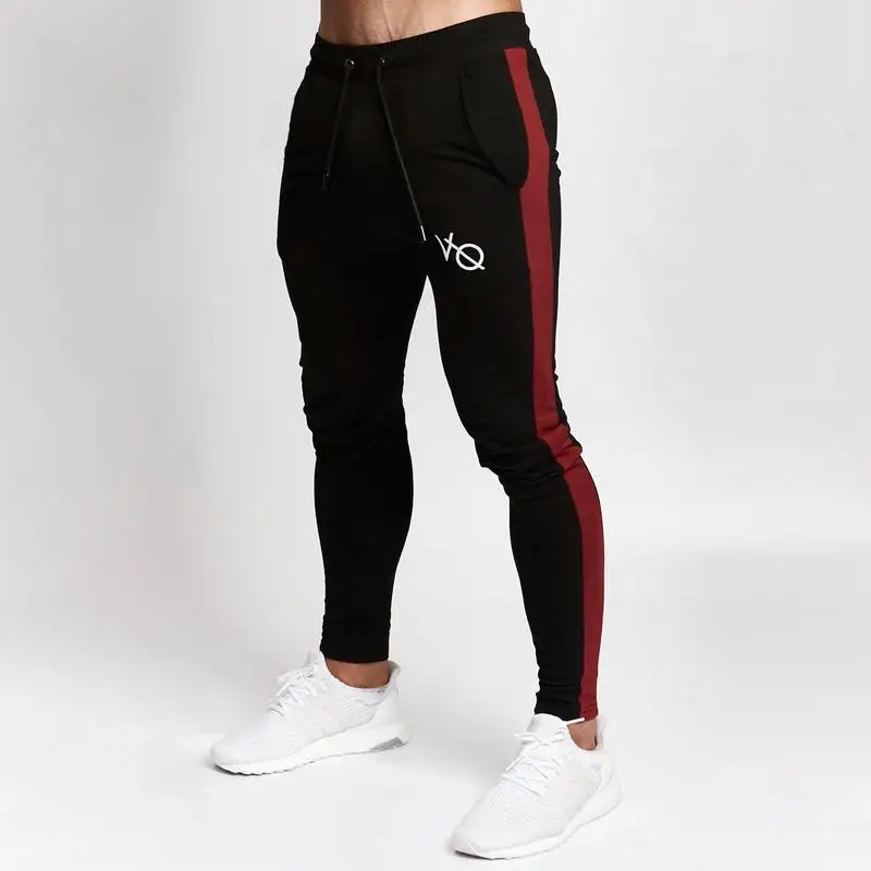 

New 2019 Brand Sweatpants Gold Medal Fitness Casual Elastic Embroidered Pants Stretch Cotton Men's Pants Jogger Bodybuilding