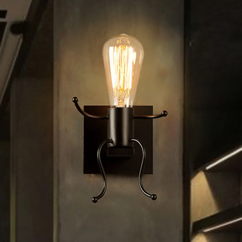Металлический светодиодный настенный светильник креативные винтажные
