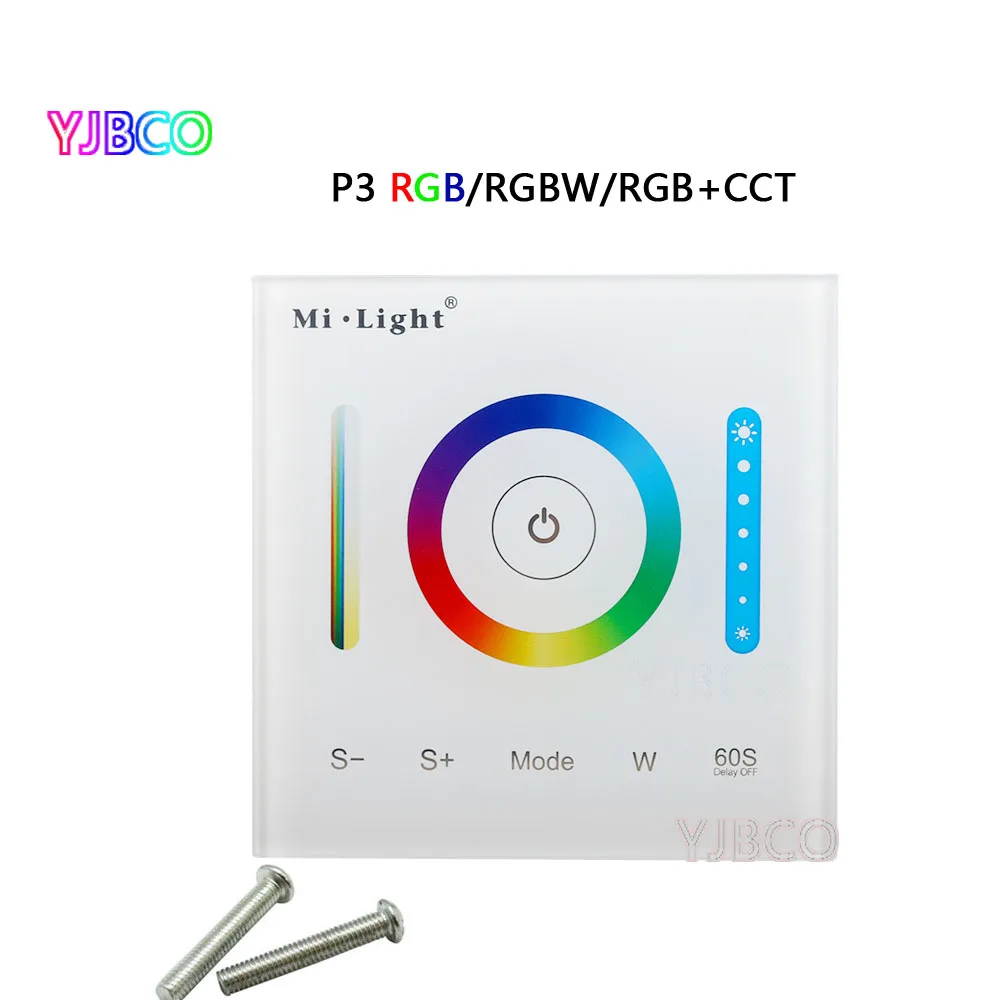 P3 Milight led Panel Light Controller RGB/RGBW/RGB+CCT LED Touch Switch Panel Controller Dimmer for Led Strip Light DC12v-24v
P3 Milight led Panel Light Controller RGB/RGBW/RGB+CCT LED Touch Switch Panel Controller Dimmer for Led Strip Light DC12v-24v