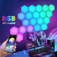 LED Hexagonal Light APP Controlled Smart Remote Control Cellular Light RGB Creative Night Light Gaming Room Bedroom
LED Hexagonal Light APP Controlled Smart Remote Control Cellular Light RGB Creative Night Light Gaming Room Bedroom