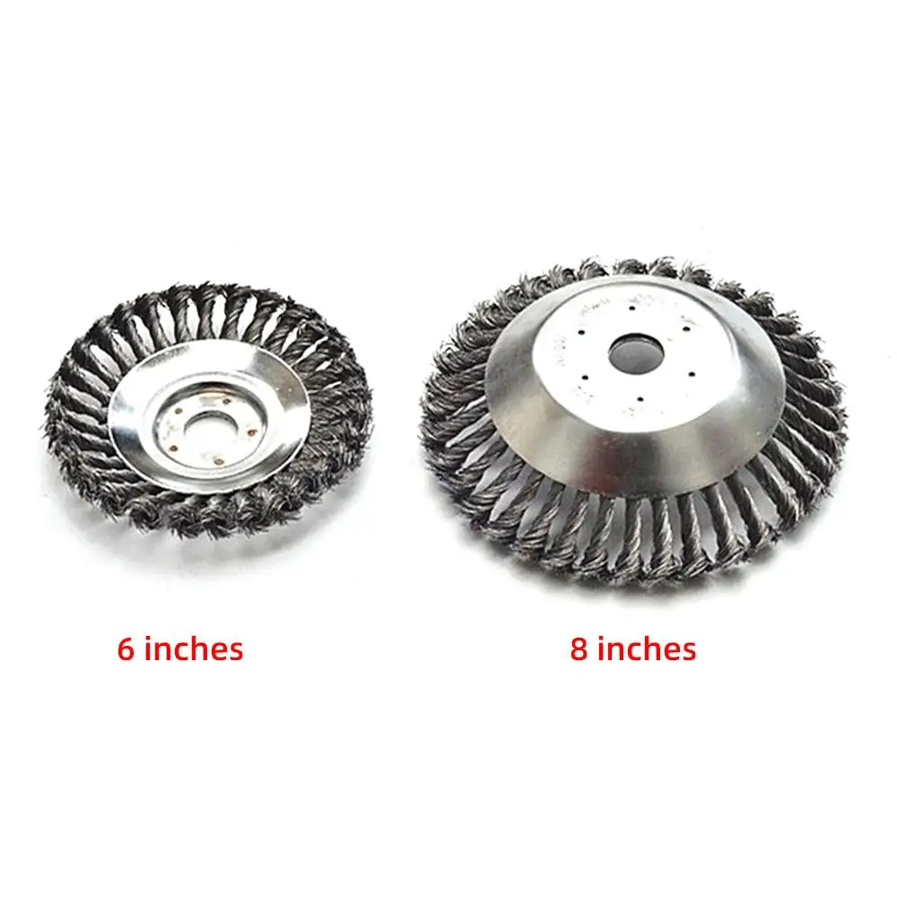 Brush Cutter Head Manganese Stee Spring Updated Grass Brush Cutter Trimmer Head 6/8inch Knotted Steel Wire Trimmer Head
Brush Cutter Head Manganese Stee Spring Updated Grass Brush Cutter Trimmer Head 6/8inch Knotted Steel Wire Trimmer Head