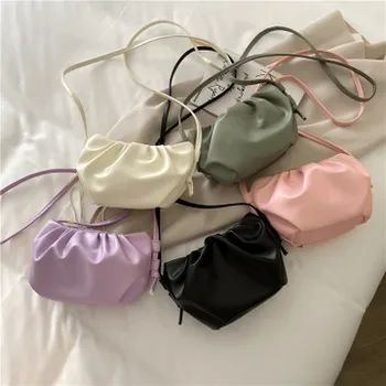 Small PU Leather Armpit Pouch Handbag Women 2020 Soft Purse Clutch Bags Evening Party Purse Women Trend Ruched Cloud Bags sac
Small PU Leather Armpit Pouch Handbag Women 2020 Soft Purse Clutch Bags Evening Party Purse Women Trend Ruched Cloud Bags sac