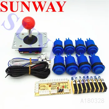 Free shipping Zero Delay DIY PC arcade kits zippyy joystick American style push button controller/encoder PC fighting game parts
Free shipping Zero Delay DIY PC arcade kits zippyy joystick American style push button controller/encoder PC fighting game parts