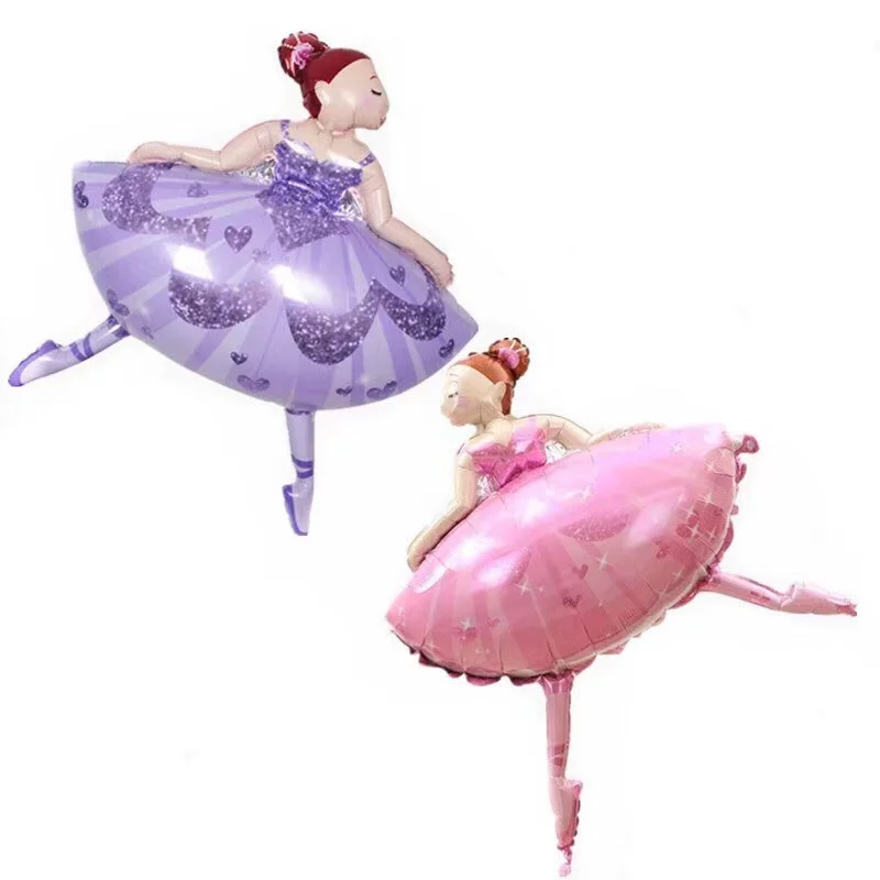 10pcs Pink Purple Ballerina Foil Helium Balloons for Girls Ballet Dancer Girl's Happy Birthday Party Decorations Supplies
10pcs Pink Purple Ballerina Foil Helium Balloons for Girls Ballet Dancer Girl's Happy Birthday Party Decorations Supplies