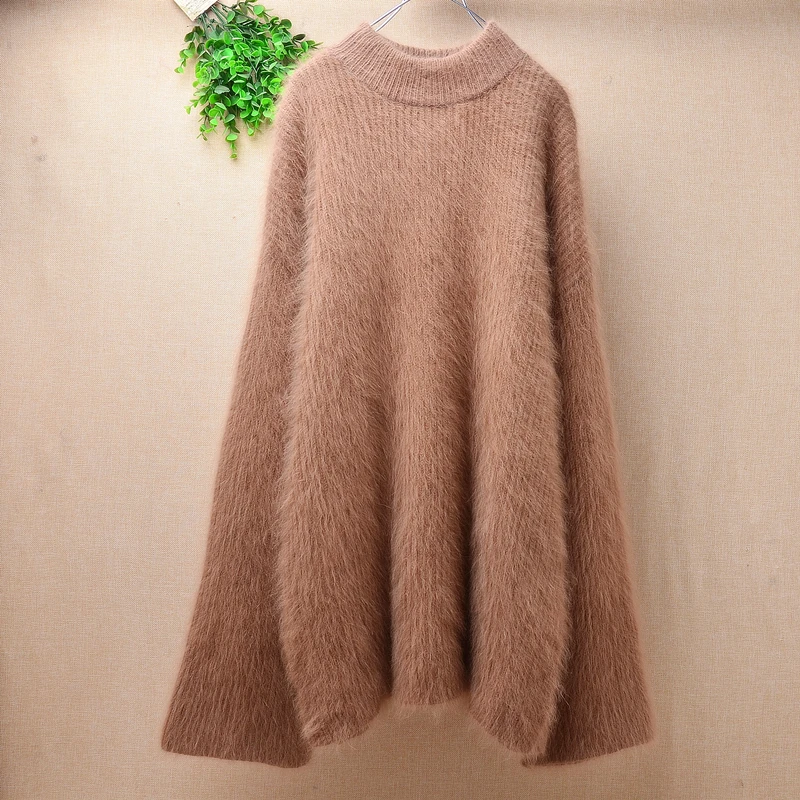 ladies women hairy fluffy angora rabbit fur turtleneck long flare sleeves loose lazy oaf pullover mink cashmere jumper sweater
ladies women hairy fluffy angora rabbit fur turtleneck long flare sleeves loose lazy oaf pullover mink cashmere jumper sweater