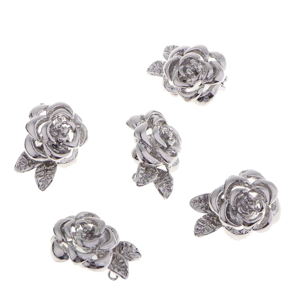 5 Pack Flower Jewelry Round Chain Closure Magnet Clasp Decoration For Chains, Bracelets, Necklaces 5 Pack Flower Jewelry Round Chain Closure Magnet Clasp Decoration For Chains, Bracelets, Necklaces