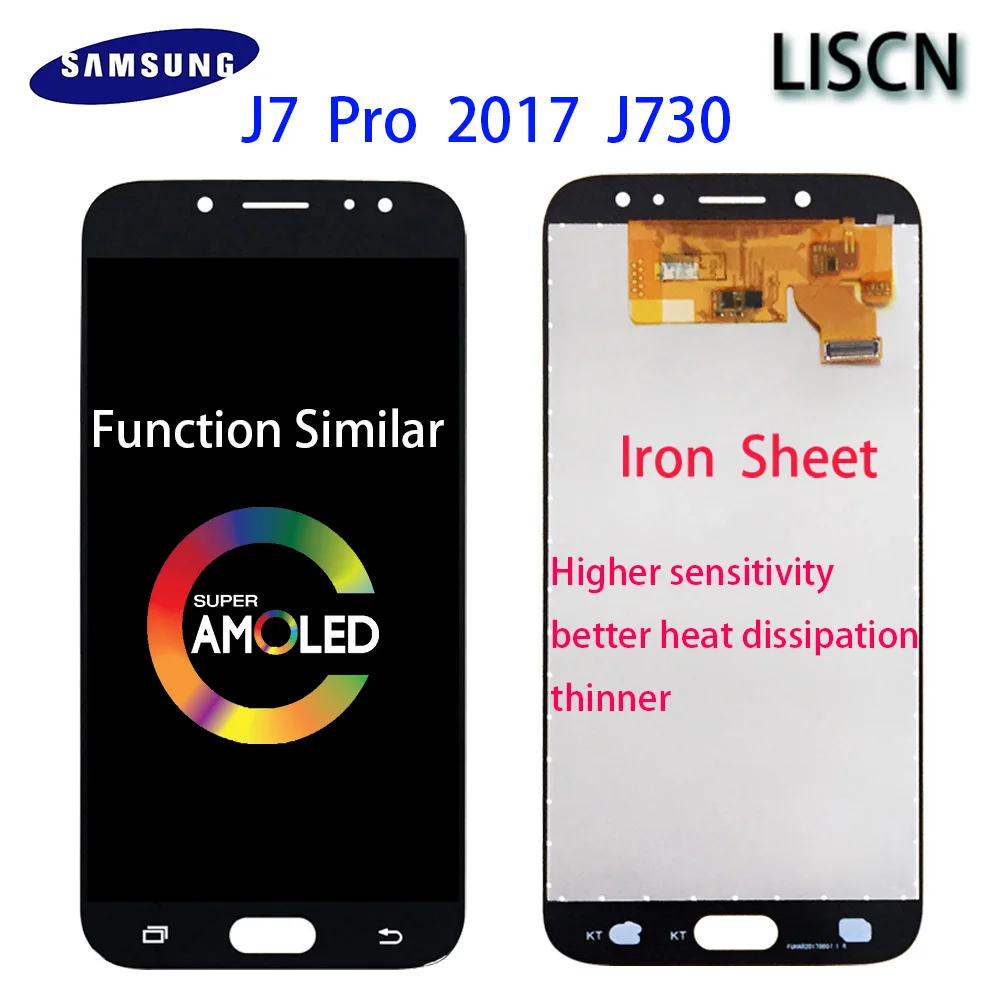 Super AMOLED Original LCD For Samsung Galaxy J7 Pro 2017 J730 J730F Display Touch Screen Digitizer LISCN Assembly Replacement
Super AMOLED Original LCD For Samsung Galaxy J7 Pro 2017 J730 J730F Display Touch Screen Digitizer LISCN Assembly Replacement
