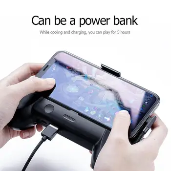 Mobile Phone Gamepad Cooler Fan Controller for iPhone Samsung ROG Phone Cooling Shooter Holder Stand for 4-6 inch Smartphone 
Mobile Phone Gamepad Cooler Fan Controller for iPhone Samsung ROG Phone Cooling Shooter Holder Stand for 4-6 inch Smartphone