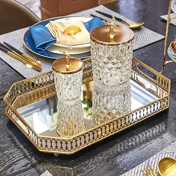 Vintage European Mirror Glass Metal Storage Tray Gold Rectangle/round Fruit Plate Desktop Small Items Jewelry Display Tray Plate
Vintage European Mirror Glass Metal Storage Tray Gold Rectangle/round Fruit Plate Desktop Small Items Jewelry Display Tray Plate