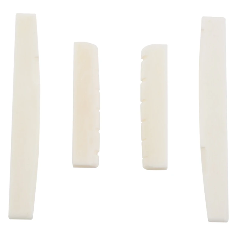 2 Sets of 4pcs 6 String Acoustic Guitar Bone Bridge Saddle and Nut Made of Real Bone
2 Sets of 4pcs 6 String Acoustic Guitar Bone Bridge Saddle and Nut Made of Real Bone
