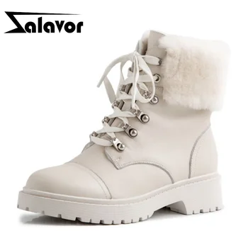 ZALAVOR Women Flat Heel Ankle Boots Real Leather Plush Fur Warm Women Winter Shoes Fashion Short Boots Women Footwear Size 34-40
ZALAVOR Women Flat Heel Ankle Boots Real Leather Plush Fur Warm Women Winter Shoes Fashion Short Boots Women Footwear Size 34-40