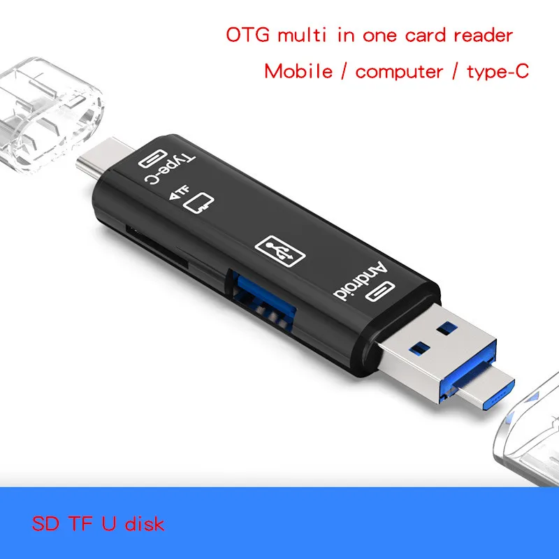 RIVOER Micro USB2.0 mobile phone docking station type-C multi-function card reader mobile phone SD TF OTG card reader
RIVOER Micro USB2.0 mobile phone docking station type-C multi-function card reader mobile phone SD TF OTG card reader