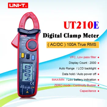 Mini Digital Clamp Meter UNI-T UT210E True RMS Auto Range 2000 Count LCD Display Multimeters Megohmmeter
Mini Digital Clamp Meter UNI-T UT210E True RMS Auto Range 2000 Count LCD Display Multimeters Megohmmeter