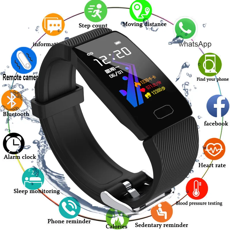Q3 Fitness Bracelet Pressure Measurement Tracker Band Watch Smart Bracelet Men Women Heart Rate Monitor IP6 Waterproof Smartband
Q3 Fitness Bracelet Pressure Measurement Tracker Band Watch Smart Bracelet Men Women Heart Rate Monitor IP6 Waterproof Smartband