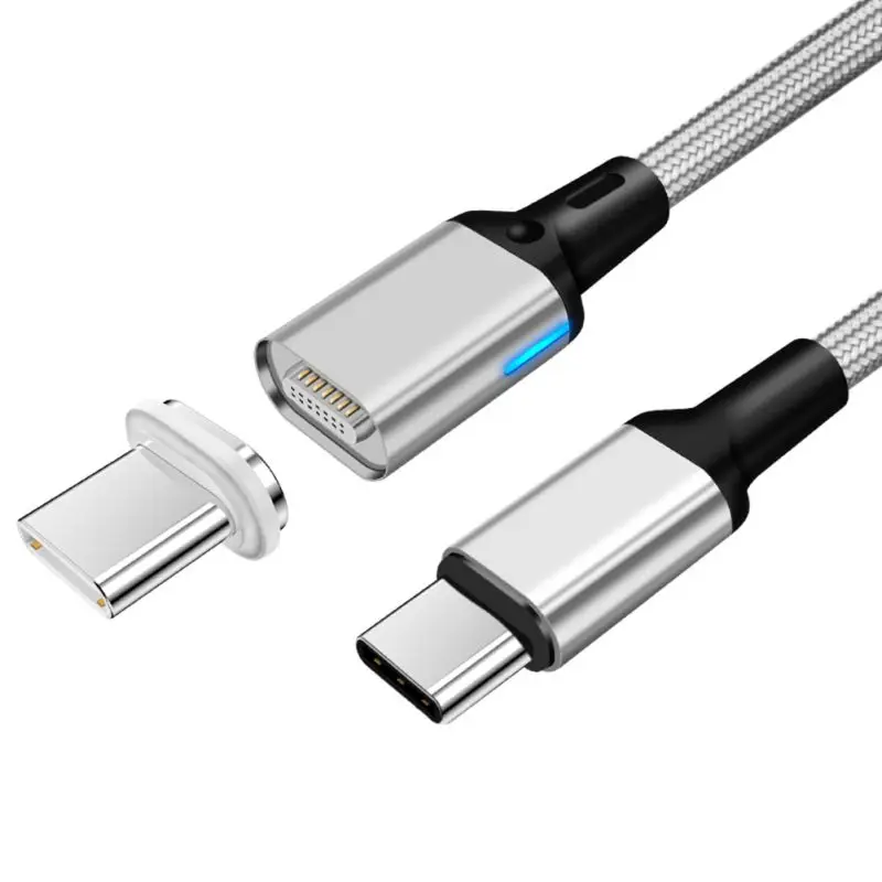 5A 60W PD Magnetic USB C Cable Practical Type-C Nylon Quick Charge Detachable LED Cord Portable Charge Data Cable
5A 60W PD Magnetic USB C Cable Practical Type-C Nylon Quick Charge Detachable LED Cord Portable Charge Data Cable