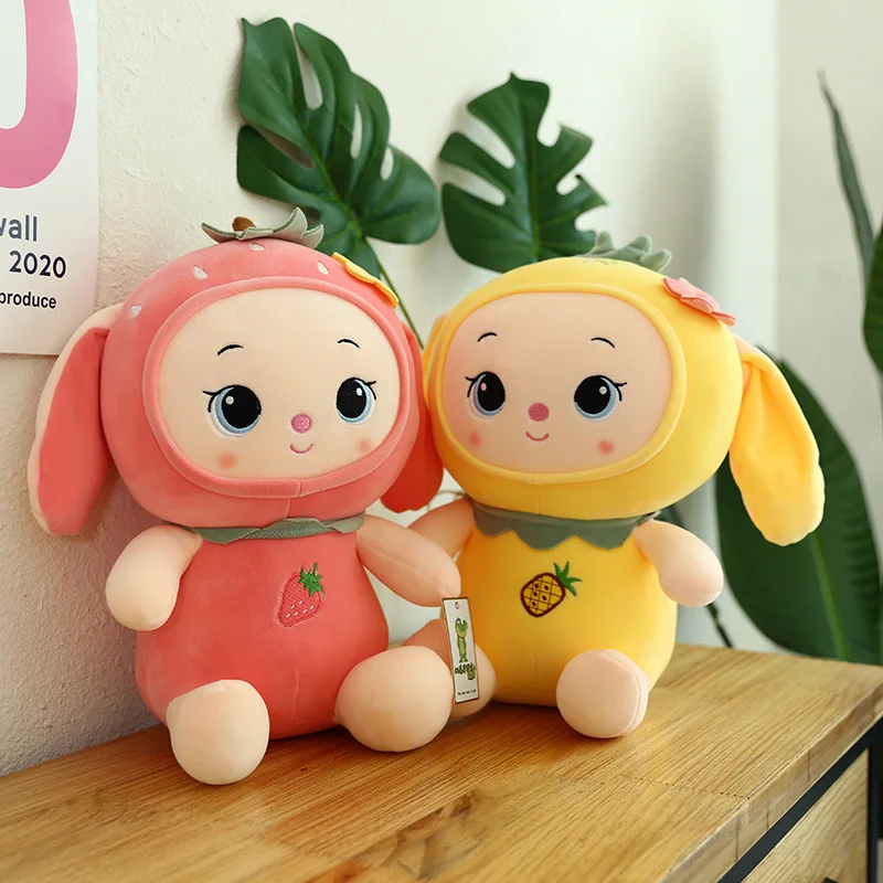 2020 new creative plush toy fruit rabbit doll strawberry orange pineapple pillow child gift birthday gift
2020 new creative plush toy fruit rabbit doll strawberry orange pineapple pillow child gift birthday gift