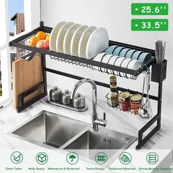 7pcs detachable drain rack kitchen shelf stainless steel multifunctional storage rack sink rack dish knife storage large size
7pcs detachable drain rack kitchen shelf stainless steel multifunctional storage rack sink rack dish knife storage large size