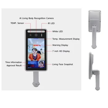 1080P Face Recognition Face Live Detection, 3D Modeling, Temperature Measurement Camera, Mask Detection, Human Sensor 7 inch LED
1080P Face Recognition Face Live Detection, 3D Modeling, Temperature Measurement Camera, Mask Detection, Human Sensor 7 inch LED