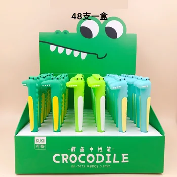 48pcs/lot creative 3D cartoon animal crocodile 0.5mm gel pen water pen Roller ball pens office school supplies promotion gift
48pcs/lot creative 3D cartoon animal crocodile 0.5mm gel pen water pen Roller ball pens office school supplies promotion gift
