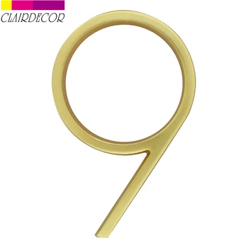 5 in Golden Modern House Number Hotel Home Door Number Outdoor Address Plaque Zinc Alloy Number for House Address Sign #9
5 in Golden Modern House Number Hotel Home Door Number Outdoor Address Plaque Zinc Alloy Number for House Address Sign #9