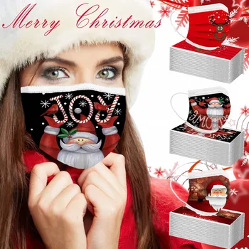 50pcs Face Mask Merry Christmas Adults Multi-prints Mouth Caps Breathable 3 -layer Protective Fabric Facial Маски Party Mask#YL5
50pcs Face Mask Merry Christmas Adults Multi-prints Mouth Caps Breathable 3 -layer Protective Fabric Facial Маски Party Mask#YL5
