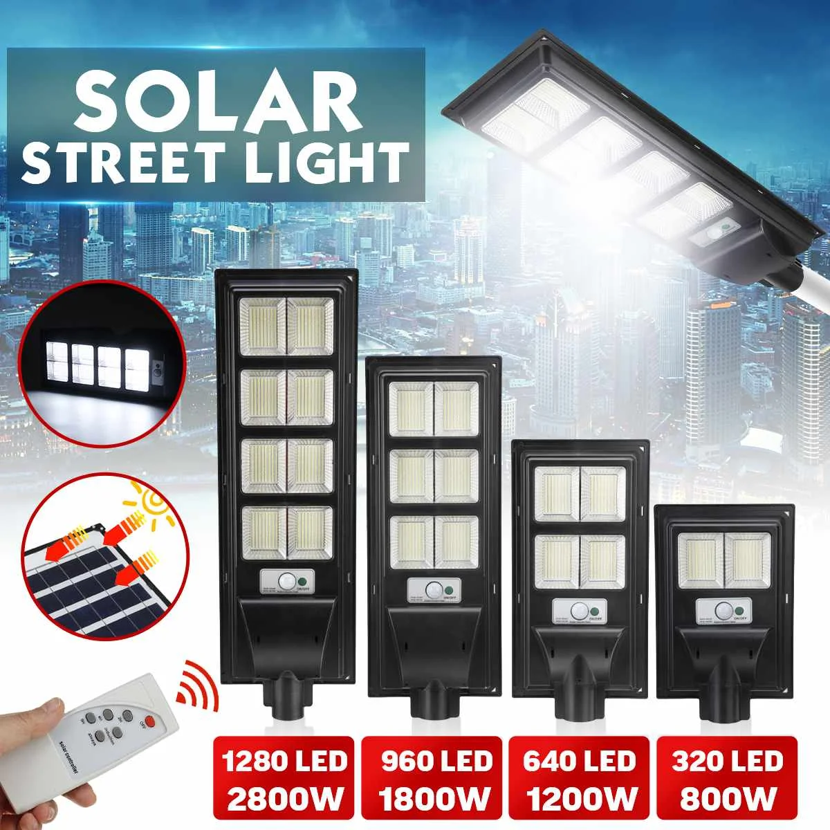 800W 1200W 1800W 2800W Solar Lamp Waterproof Street Light Outdoor Lighting Wall Lamps Flood Light Garden Light Timming Control
800W 1200W 1800W 2800W Solar Lamp Waterproof Street Light Outdoor Lighting Wall Lamps Flood Light Garden Light Timming Control