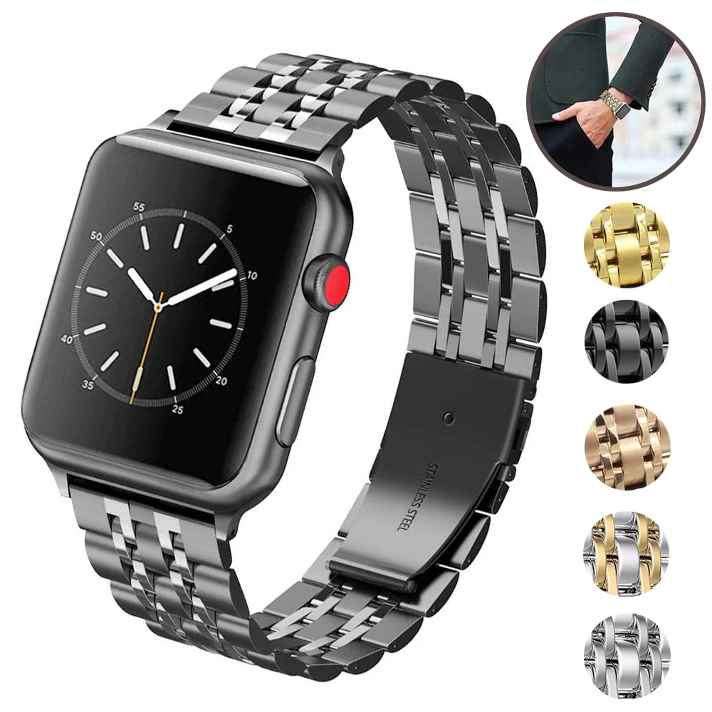 Stainless Steel Band For Apple Watch 4 Band 42mm Bracelet for Iwatch Series 1/2/3 42mm Strap for Iwatch Series 4 40mm 44mm
Stainless Steel Band For Apple Watch 4 Band 42mm Bracelet for Iwatch Series 1/2/3 42mm Strap for Iwatch Series 4 40mm 44mm