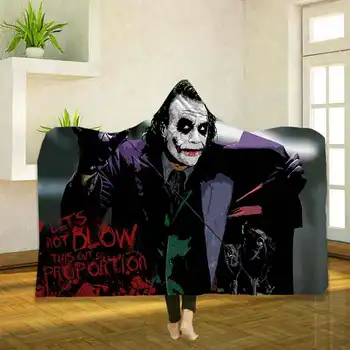 The joker 3D Printing Throw Hooded Blanket Wearable Warm Fleece Bedding Office Quilts Soft Adults Travel 01 
The joker 3D Printing Throw Hooded Blanket Wearable Warm Fleece Bedding Office Quilts Soft Adults Travel 01