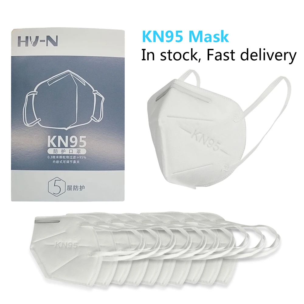 10PCS KN95 5 Layers Face Mask Non-woven Fabric Protective Masks Dust Particles Pollution Filter Antivirus Mask Same as KF94 FFP2
10PCS KN95 5 Layers Face Mask Non-woven Fabric Protective Masks Dust Particles Pollution Filter Antivirus Mask Same as KF94 FFP2