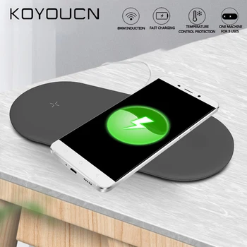 Fast Wireless Charger for iPhone 11 Pro X 8 Plus 3 in 1 Qi Wireless charging pad For Airpods For Apple Watch 4 3 2 1 Charge
Fast Wireless Charger for iPhone 11 Pro X 8 Plus 3 in 1 Qi Wireless charging pad For Airpods For Apple Watch 4 3 2 1 Charge