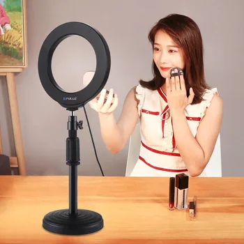 Dimmable 6.2inch 16cm USB LED Selfie Ring Light Lamp Camera Phone Video Makeup Light with 49cm Tripod for Live Youtub
Dimmable 6.2inch 16cm USB LED Selfie Ring Light Lamp Camera Phone Video Makeup Light with 49cm Tripod for Live Youtub