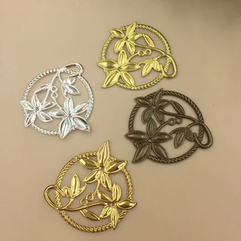 JXMYLAI 50PCS Copper Sheet Brass Rhodium Gold Silver Color Filigree Hollow Flowers Connectors For Jewelry Making 
JXMYLAI 50PCS Copper Sheet Brass Rhodium Gold Silver Color Filigree Hollow Flowers Connectors For Jewelry Making