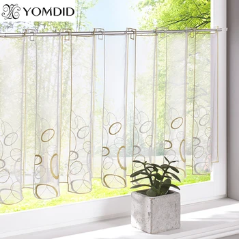 Embroidery Half-curtain Striped Window Valance Customize Gray Roman half curtain short panel curtain for kitchen Cabinet Door
Embroidery Half-curtain Striped Window Valance Customize Gray Roman half curtain short panel curtain for kitchen Cabinet Door