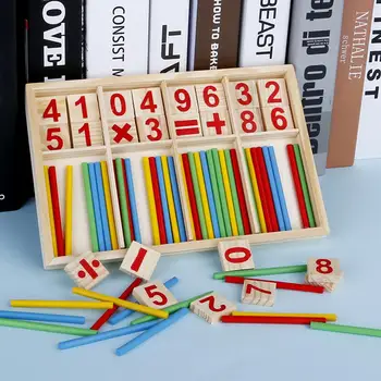 Kids Montessori Wooden Number Math Game Sticks Educational Toy Puzzle Teaching Aids Set Mathematical Learning
Kids Montessori Wooden Number Math Game Sticks Educational Toy Puzzle Teaching Aids Set Mathematical Learning