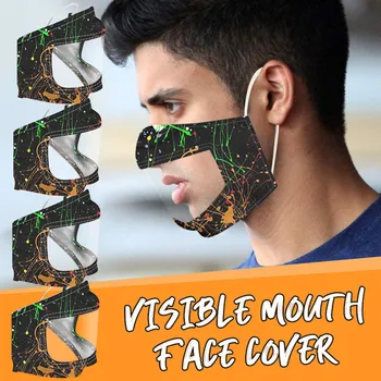 4PC masks Smile Communicator Face Mask with Clear Vinyl Visible Expression Lip Reading Protective Face Mask Mouth Mask masques
4PC masks Smile Communicator Face Mask with Clear Vinyl Visible Expression Lip Reading Protective Face Mask Mouth Mask masques