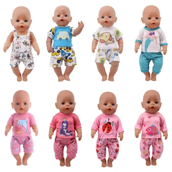 Doll Clothes Pajamas Car Cute Animals Patterns Shirt+Pants For 18 Inch American&43 Cm Born Baby Generation Girl's DIY Toy Gift
Doll Clothes Pajamas Car Cute Animals Patterns Shirt+Pants For 18 Inch American&43 Cm Born Baby Generation Girl's DIY Toy Gift