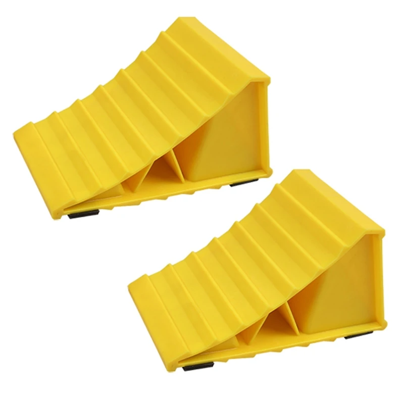 

Car Anti-slip Pads 2Pcs Wheel Chock Alignment Triangle Support Pad for Car Tyre Resistant Backslide Block