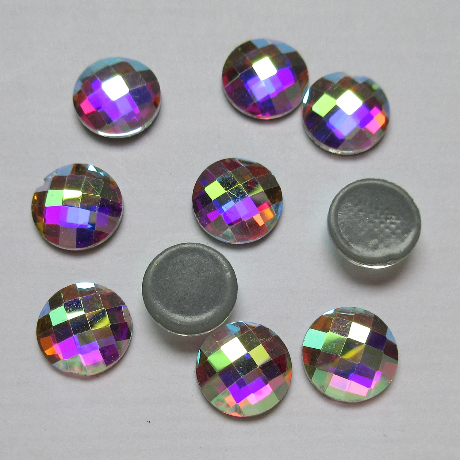 10mm Rounded Grid Crystal AB Flat Back Hotfix Rhinestones Iron On Crystals Chessboard Circle Stones For Clothes Decorations
10mm Rounded Grid Crystal AB Flat Back Hotfix Rhinestones Iron On Crystals Chessboard Circle Stones For Clothes Decorations