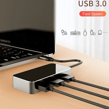 4 in 1 USB C Hub Type C USB Hub USB-C to 3.0 Hub HDMI Card Reader Thunderbolt 3 Adapter for HUAWEI Pro
4 in 1 USB C Hub Type C USB Hub USB-C to 3.0 Hub HDMI Card Reader Thunderbolt 3 Adapter for HUAWEI Pro