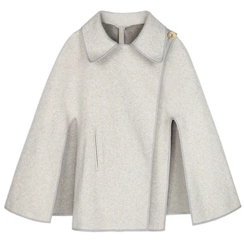 winter elegant modish fashion wool poncho coat cape women loose baggy asymmetry one button doll collar ponchos and capes
winter elegant modish fashion wool poncho coat cape women loose baggy asymmetry one button doll collar ponchos and capes