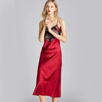 Lace Flower Nightgown Sexy Suspender Skirt Sleep Dress Lady Loose Silky Sleepwear Nightdress Lounge Long Home Dressing Gown
Lace Flower Nightgown Sexy Suspender Skirt Sleep Dress Lady Loose Silky Sleepwear Nightdress Lounge Long Home Dressing Gown