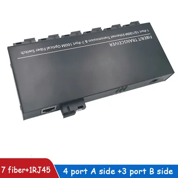 Fast Ethernet switch Converter 20KM Ethernet Fiber Optical Media Converter Single Mode 1 RJ45 and 7 SC fiber Port 10/100M
Fast Ethernet switch Converter 20KM Ethernet Fiber Optical Media Converter Single Mode 1 RJ45 and 7 SC fiber Port 10/100M