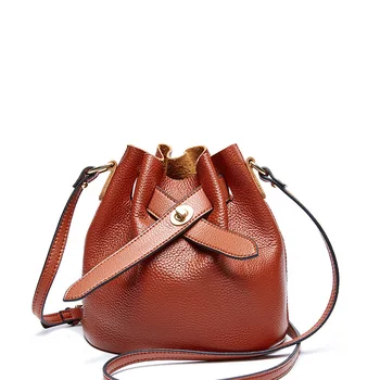 Spring and Summer Luxury Quality Genuine Leather Wild Single Product Simple Temperament Shoulder Messenger Bag Women Bucket Bags
Spring and Summer Luxury Quality Genuine Leather Wild Single Product Simple Temperament Shoulder Messenger Bag Women Bucket Bags