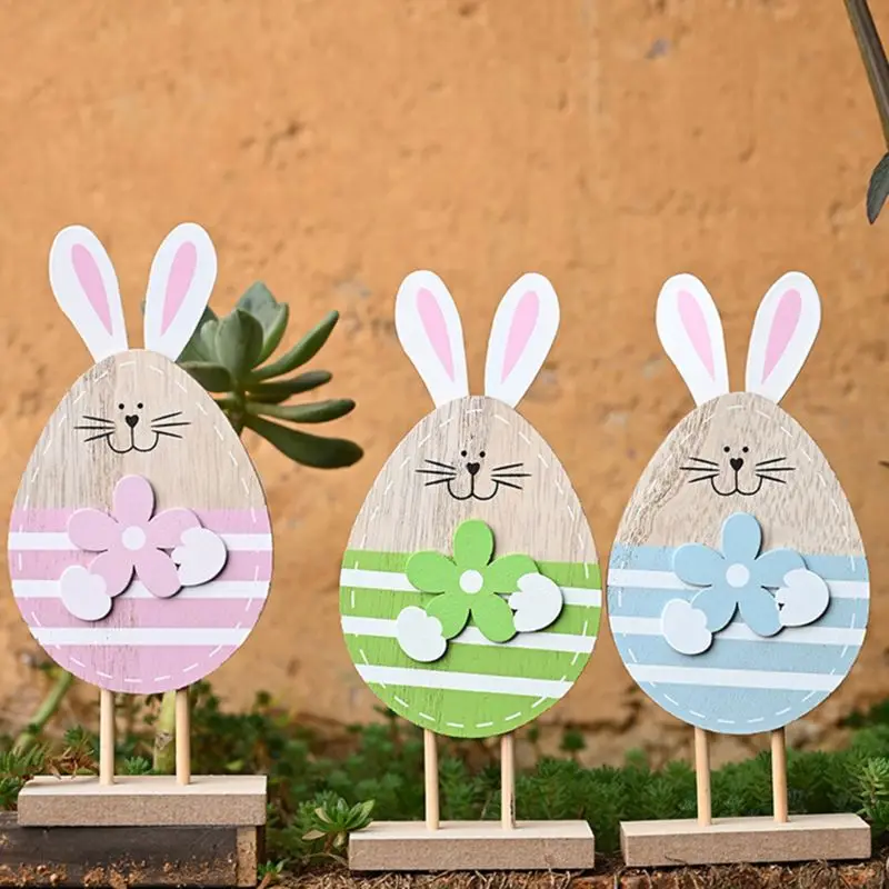 Funny Wooden Easter Eggs Shaped Rabbit Bunny Stand DIY Ornament Art Crafts for Tabletops Office Home Party Desktop Decoration
Funny Wooden Easter Eggs Shaped Rabbit Bunny Stand DIY Ornament Art Crafts for Tabletops Office Home Party Desktop Decoration