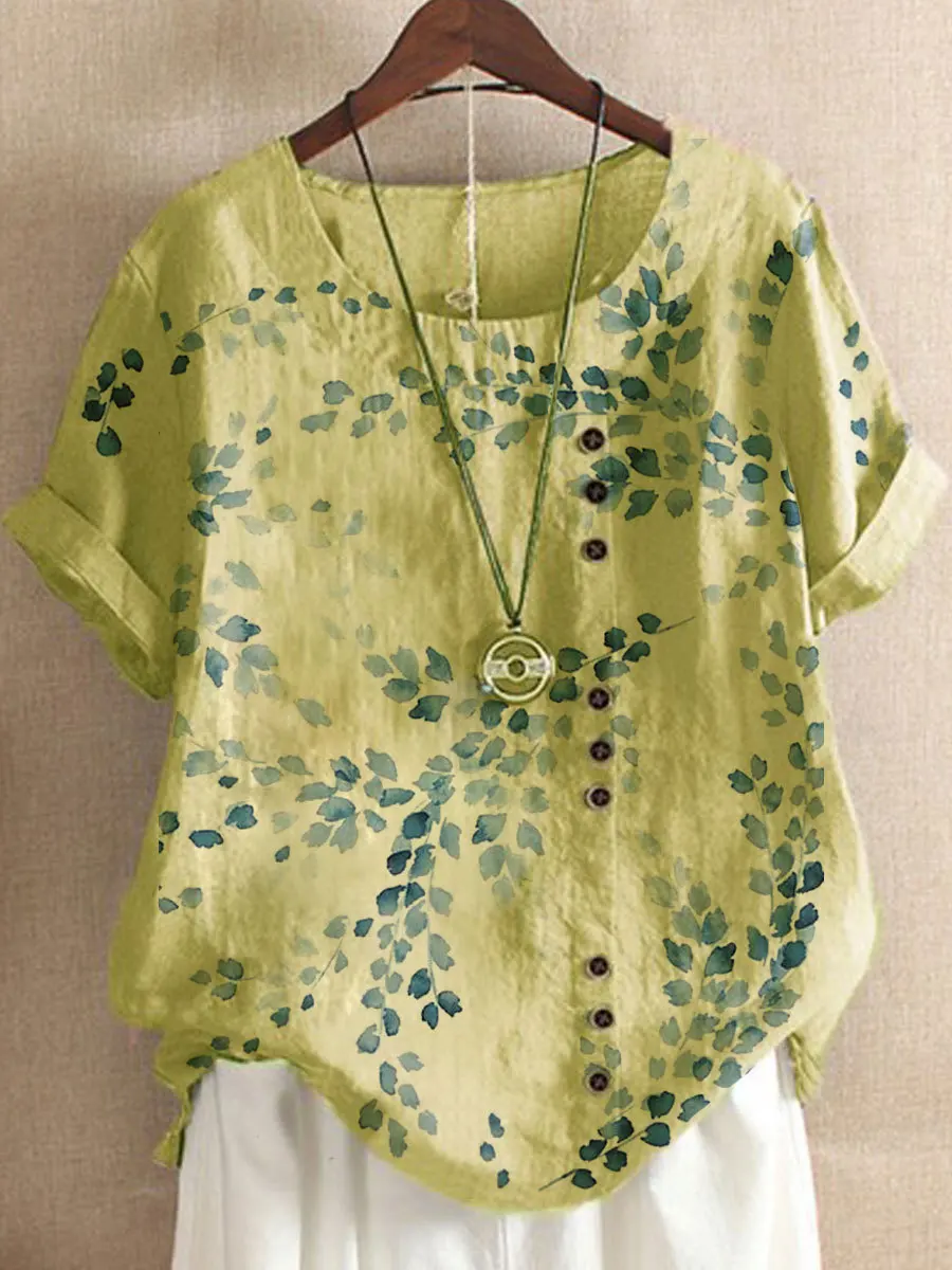 Printed Round Neck Pullover Short Sleeve Loose Large Size Women2021 Spring/summer Hot Sale Ne
Printed Round Neck Pullover Short Sleeve Loose Large Size Women2021 Spring/summer Hot Sale Ne