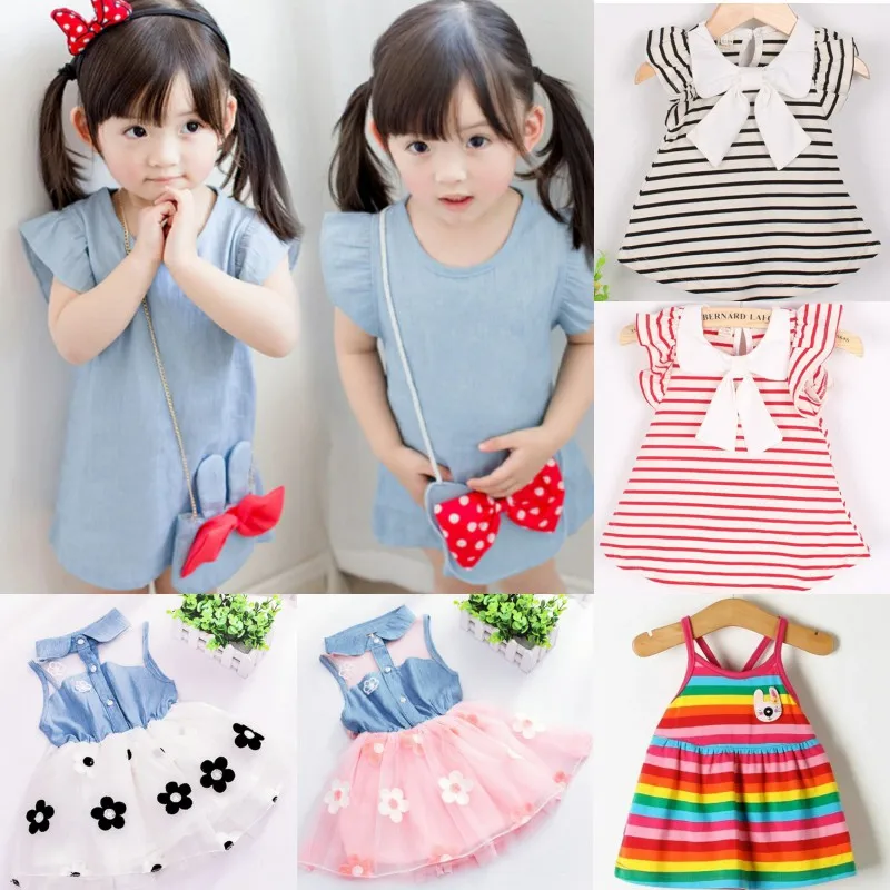Summer New Girl Dress Children's Clothing Girl Denim Stitching Baby Girl Dress Party Children's Mesh Princess Dress
Summer New Girl Dress Children's Clothing Girl Denim Stitching Baby Girl Dress Party Children's Mesh Princess Dress